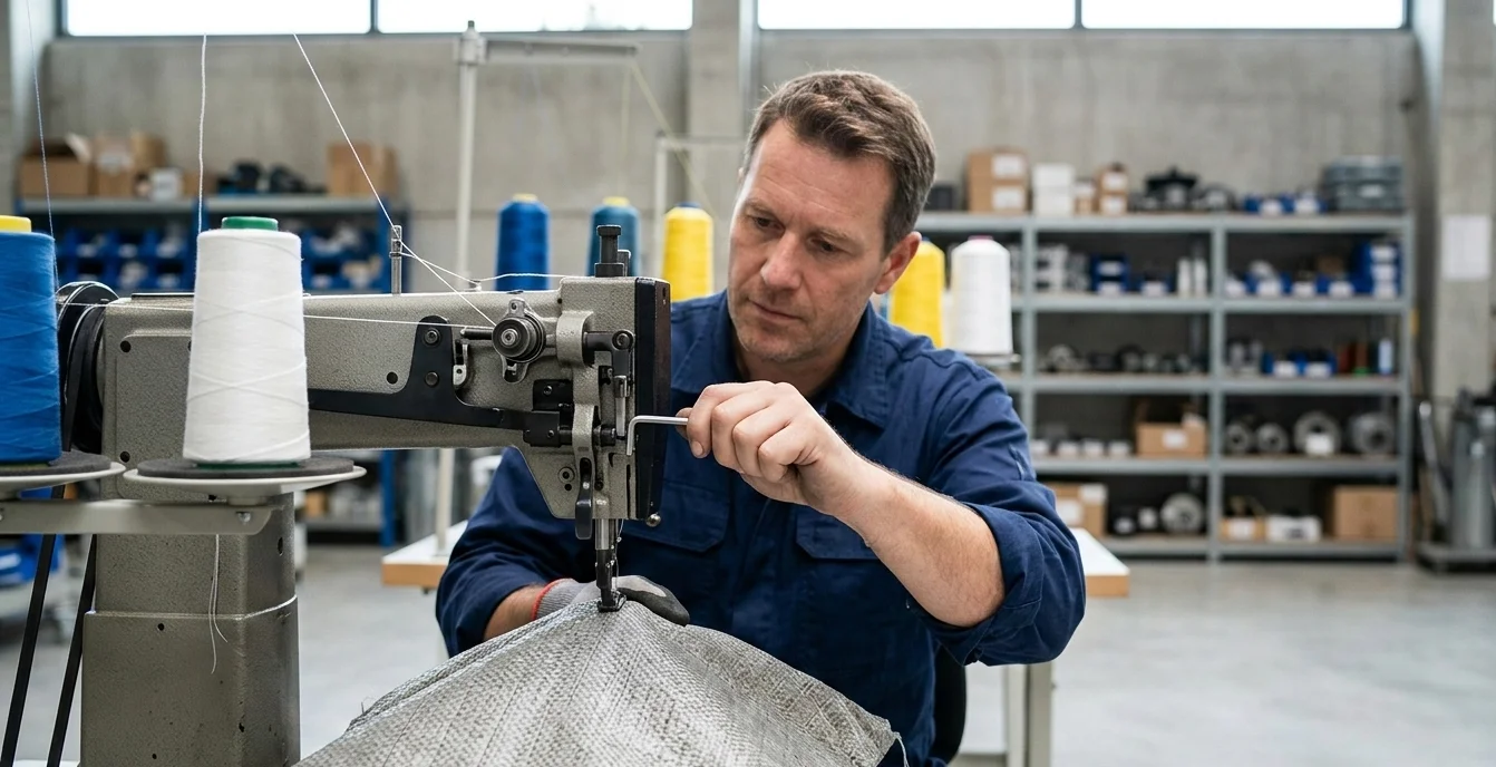 cómo calibrar una máquina para coser sacos