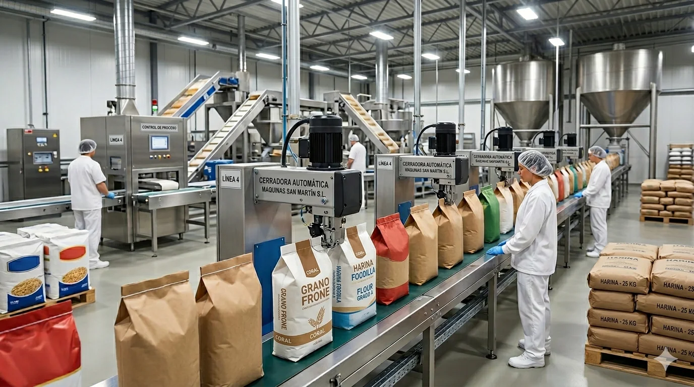 Cerradoras Fischbein en la industria alimentaria